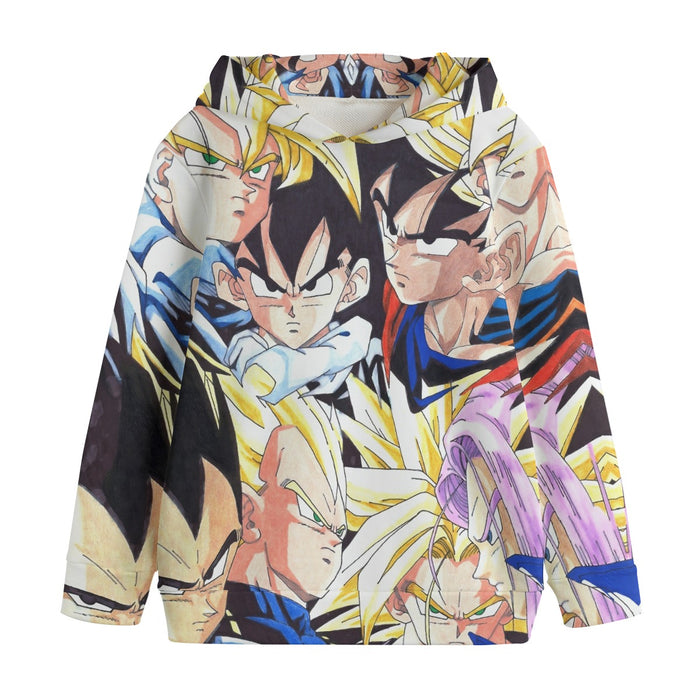 Dragon Ball Goku Vegeta Trunks Gohan Super Saiyan Cool Trending Design Kids' Hoodie