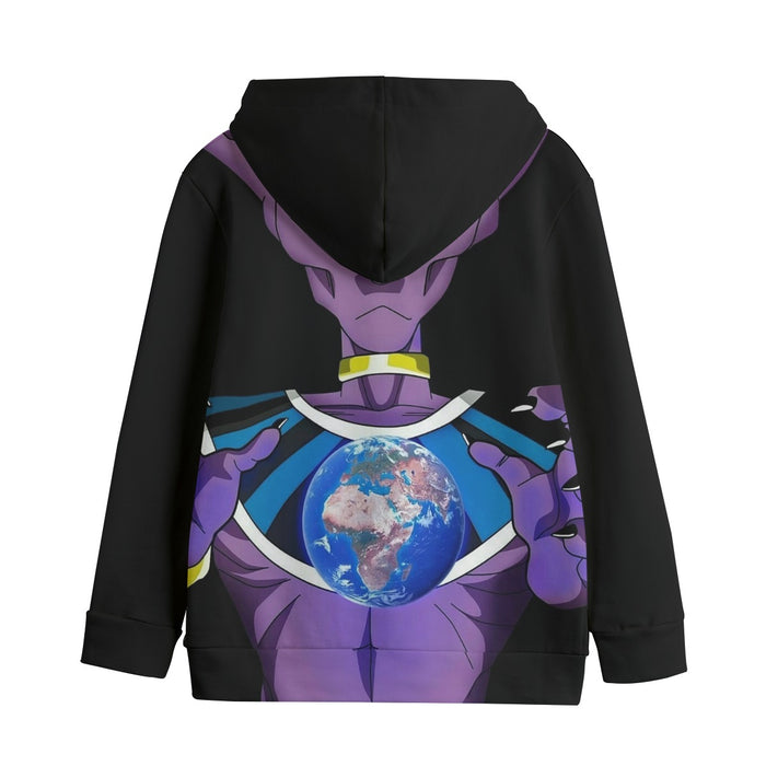 Dragon Ball Super Beerus God Destruction Earth Kids' Hoodie