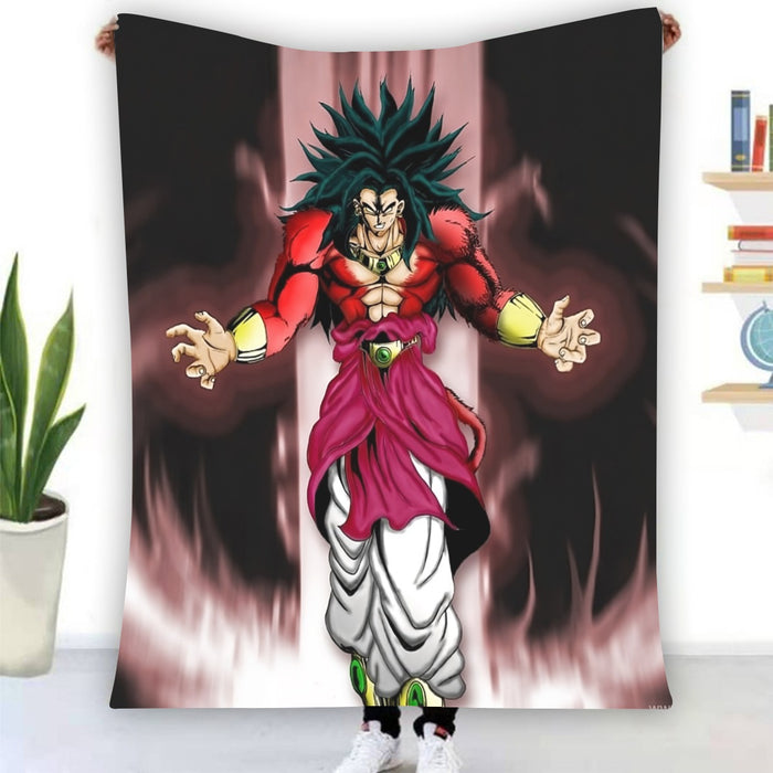 Dragon Ball Z Legendary Super Saiyan Broly 4 Dope Aura Blanket