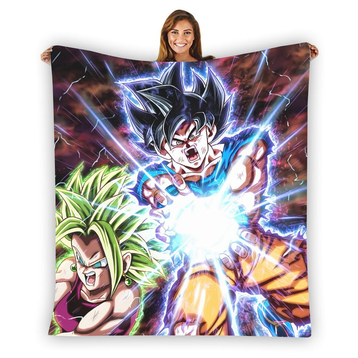 Dragon B Z Son Goku Powerful Kamehameha Released Blanket