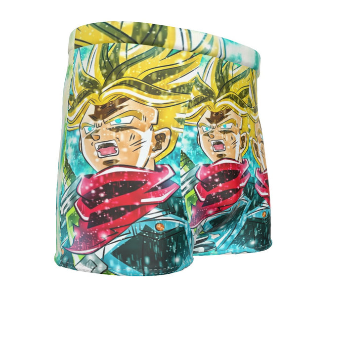 DBZ Trunks Super Saiyan Powerful Battle Ultimate Transformation Design Men's Boxer Briefs