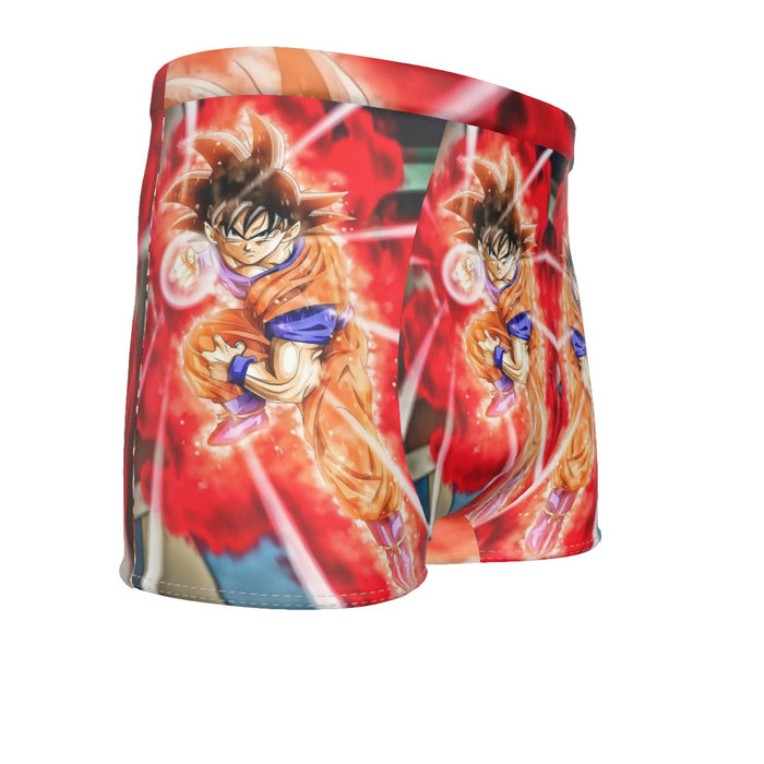 Dragon Ball Super Goku Red Kaioken Energy Epic Punch Men's Boxer Briefs