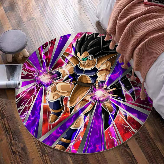 Dragon Ball Z Vibrant Saiyan Raditz Radiant Light Round Mat