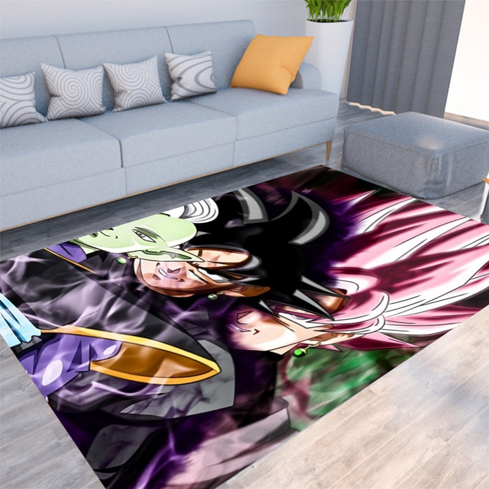 Dragon Ball Super Zamasu Goku Black Goku Rose Cool Rug