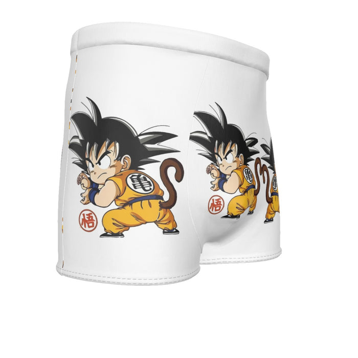 Cute Kid Goku Yellow Clothing Dragon Ball Z Men's Boxer Briefs