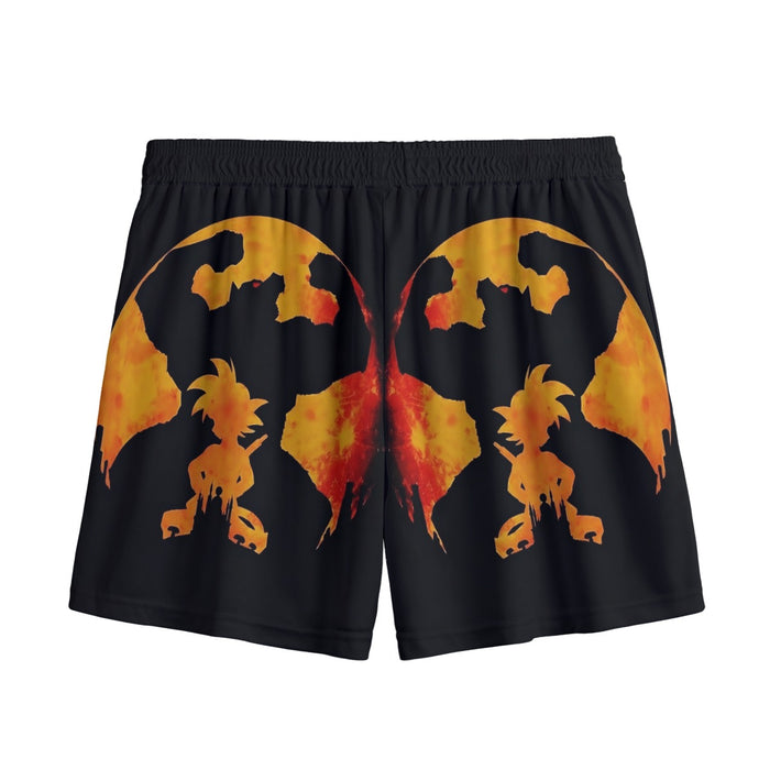 Dragon Ball Z Cool Shadow Kid Goku Great Ape Evolution Mesh Shorts