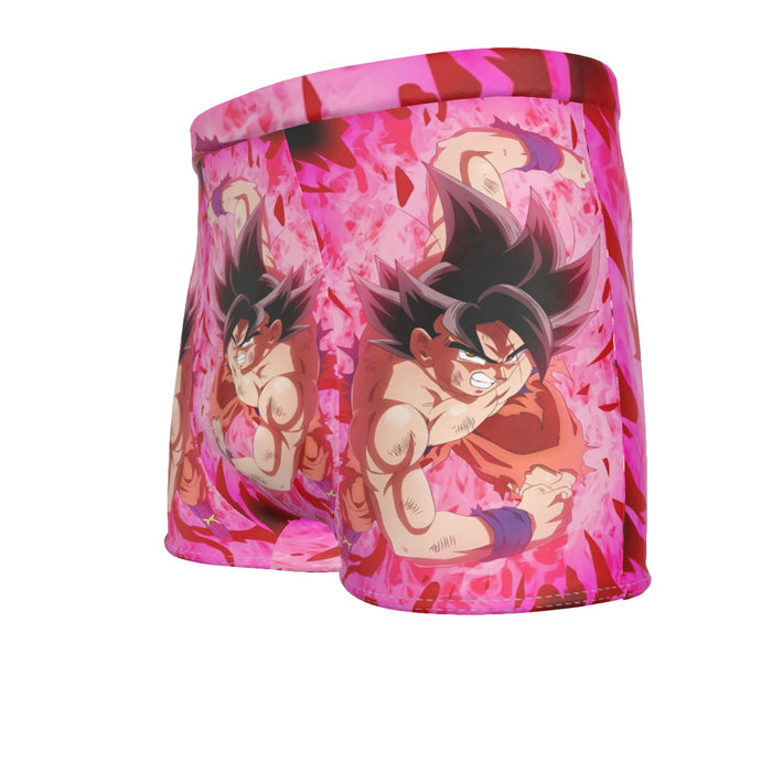 Dragon Ball Super Bruised Goku Red Kaioken Streetwear Men's Boxer Briefs