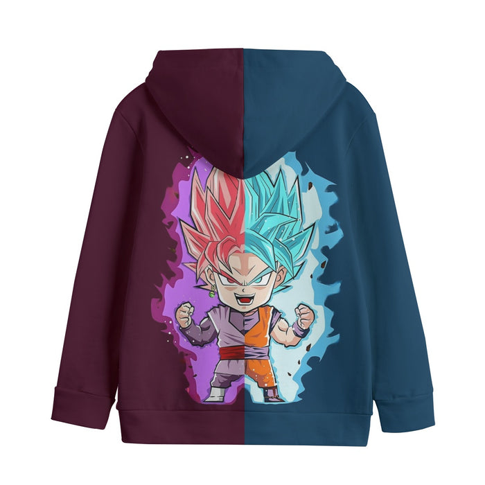 Dragon Ball Super Cute Chibi Blue Vegito Goku Rose Kids' Hoodie