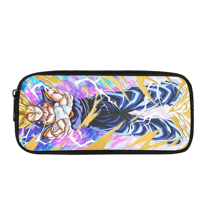 Dragon Ball Vegito Super Power Aura Thunder Earing Super Saiyan Pencil Bag