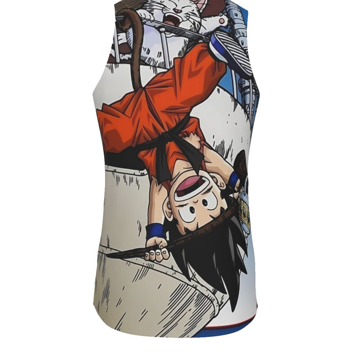 The Naughty Kid Goku and Korin Wise Cat Dragonball Tank Top