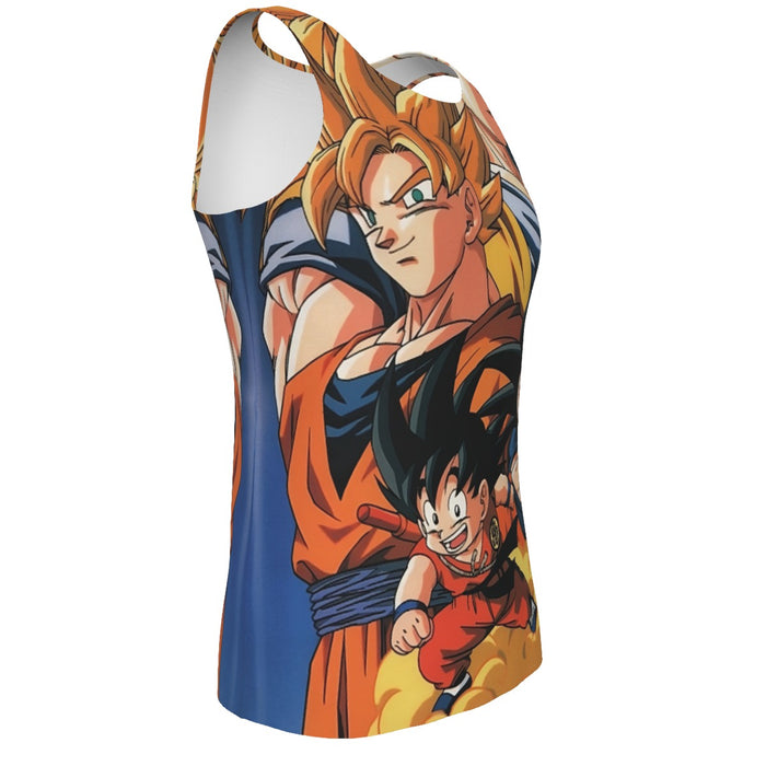 Goku Evolution from Kid to SSJ3 Transformation Dopest 3D Tank Top