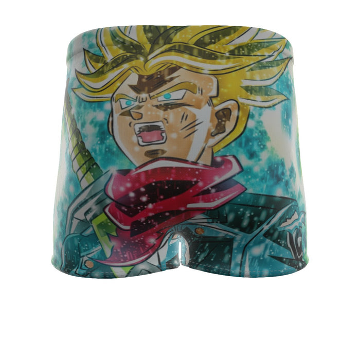 DBZ Trunks Super Saiyan Powerful Battle Ultimate Transformation Design Men's Boxer Briefs