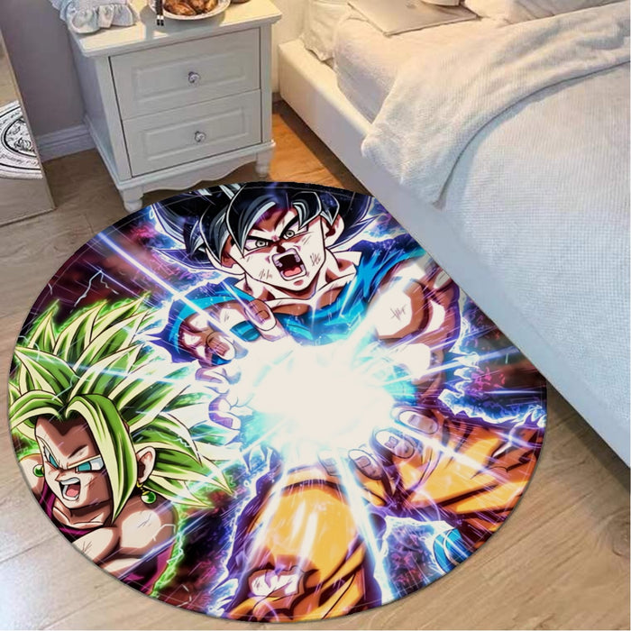 Dragon B Z Son Goku Powerful Kamehameha Released Round Mat