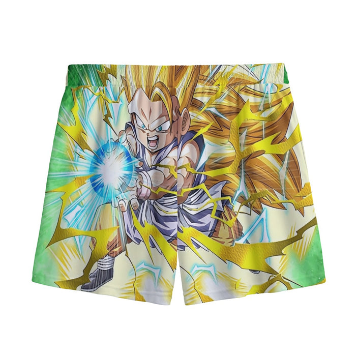 Dragon Ball Kid Goku SSJ3 Kamehameha Mesh Shorts