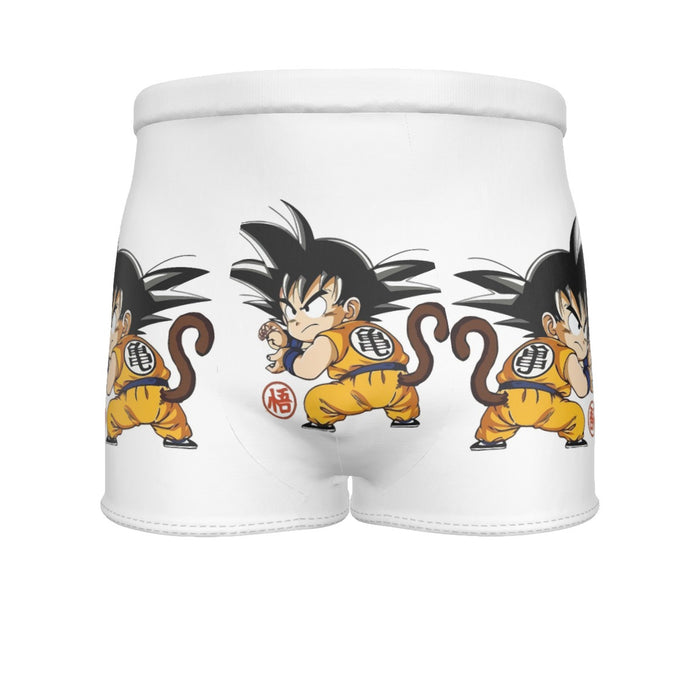 Cute Kid Goku Yellow Clothing Dragon Ball Z Men's Boxer Briefs