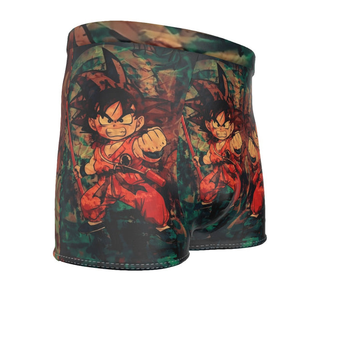 Kid Young Goku Vintage Tie Dye Painting Stylish DBZ 3D Men's Boxer Briefs