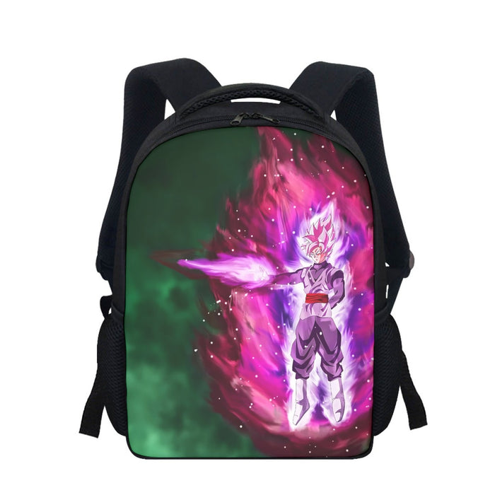 Goku Black Super Saiyan Rose Power Aura Streetwear Design Backpack