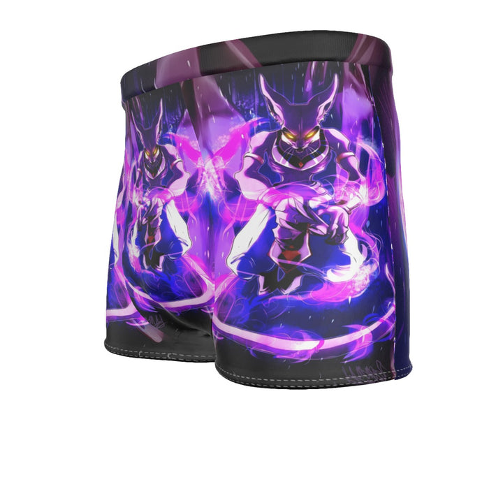 DBZ Mighty Destruction God Beerus Egyptian Cat Sport Design Men's Boxer Briefs