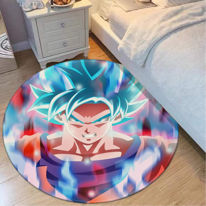 Dragon Ball Super Saiyan Blue Goku Round Mat