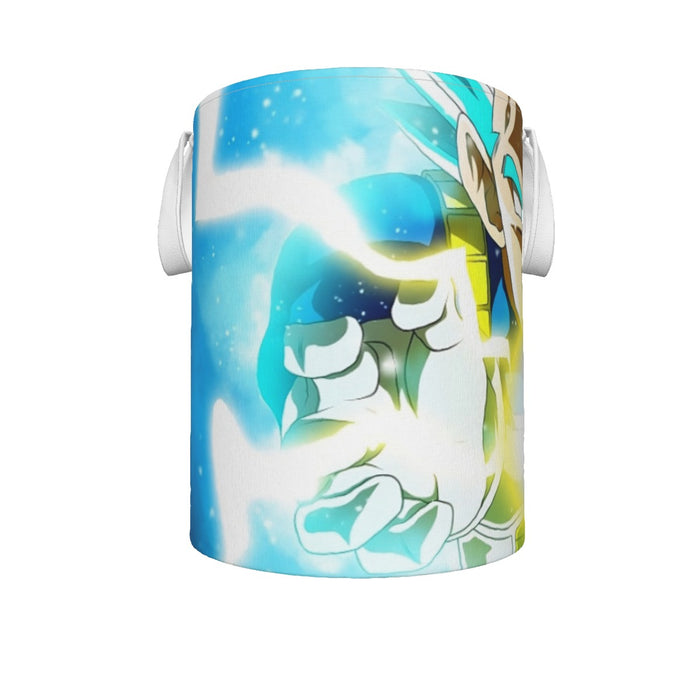 Dragon Ball Blue Vegeta Super Saiyan God Kamehameha Laundry Basket