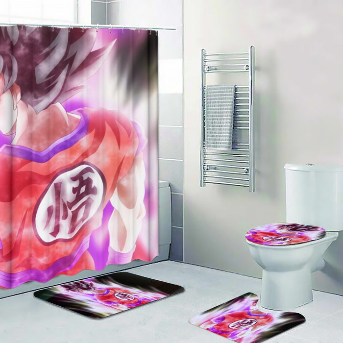 Dragon Ball Angry Son Goku Unique Style Full Print Four-piece Bathroom