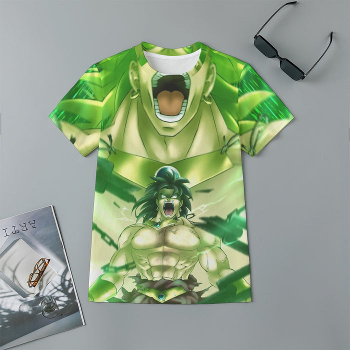 Dragon Ball Legendary Super Saiyan Broly 3D Full Print Streetwear Design Kids T-Shirt