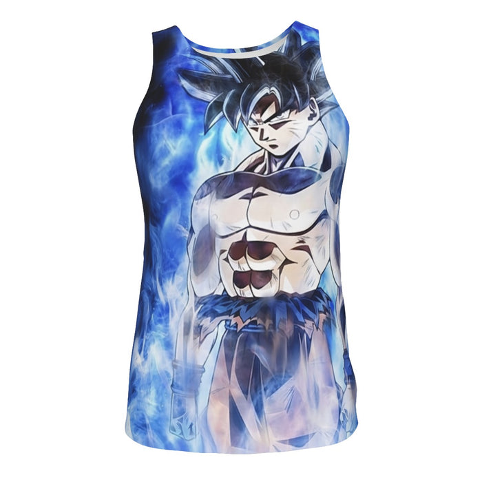 Dragon Ball Super Goku Ultra Instinct Blue Cool Casual Tank Top