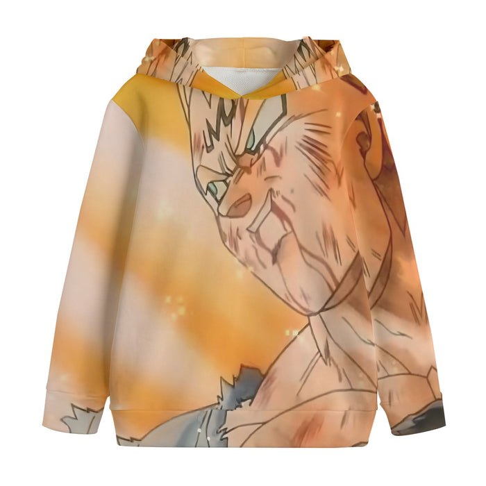 Majin Vegeta Sacrifice Battle Super Saiyan Extraordinary 3D Kids' Hoodie