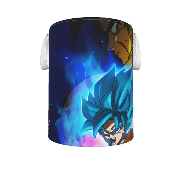 DBZ Legendary Broly Son Goku Vegeta Super Saiyan Blue Laundry Basket