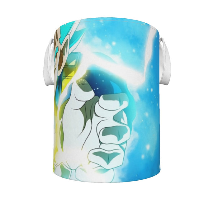 Dragon Ball Blue Vegeta Super Saiyan God Kamehameha Laundry Basket