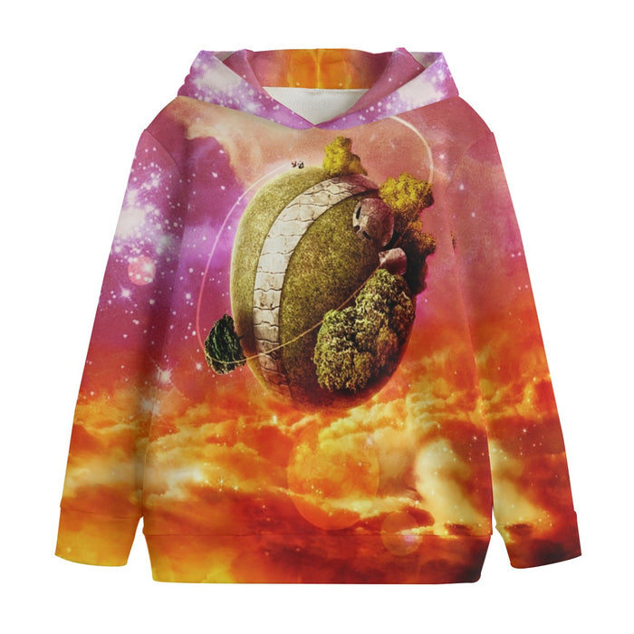 Dragon Ball Z Great King Kai Planet Cool Orange Kids' Hoodie