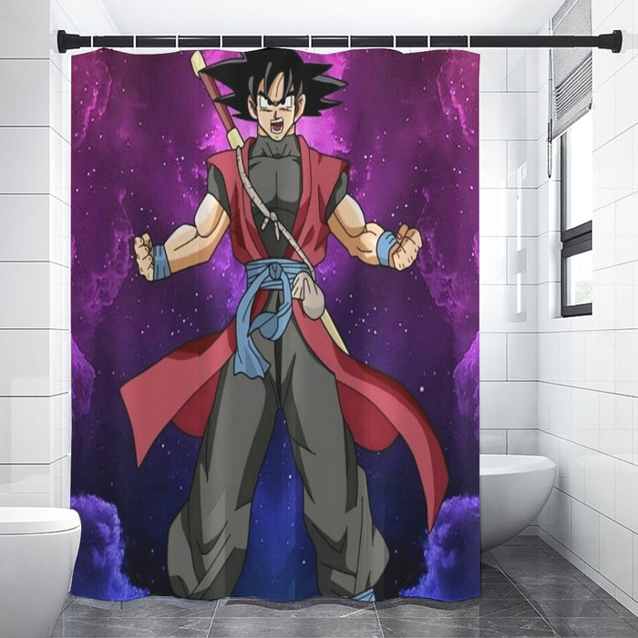 Dragon Ball Super Goku Black Future Saiyan Cool Casual Shower Curtain