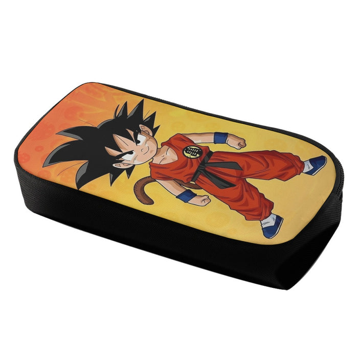 Cute Young Kid Goku Yellow Dragon Ball 3D Pencil Bag