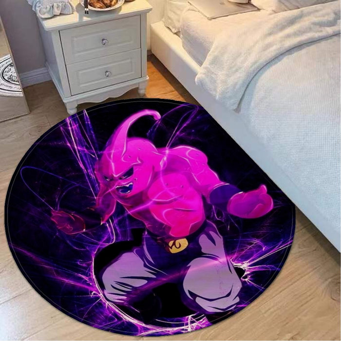 Dragon Ball Kid Buu Madness Destruction Dope Design Trending Round Mat