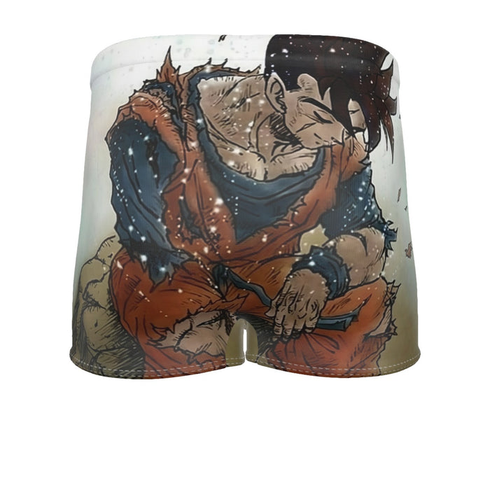 Dragon Ball Gohan Exhausted Sad Simple Design Vintage Streetwear Men's Boxer Briefs