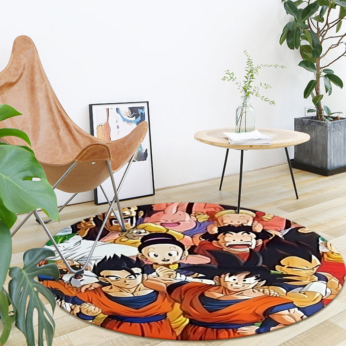 Dragon Ball Z Dragon Ball Characters Happiness Design Round Mat