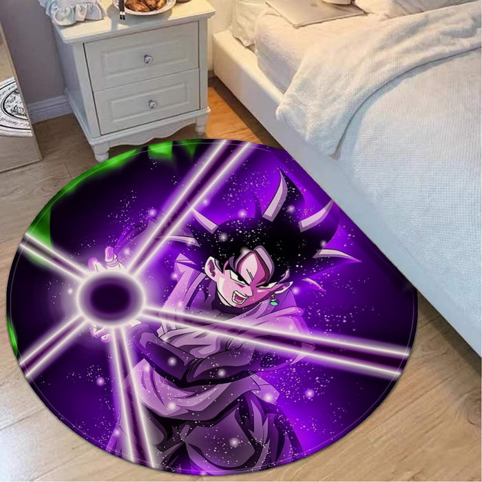 DBZ Goku Black Zamasu Power Ball Attack Cool Design Streetwear Round Mat