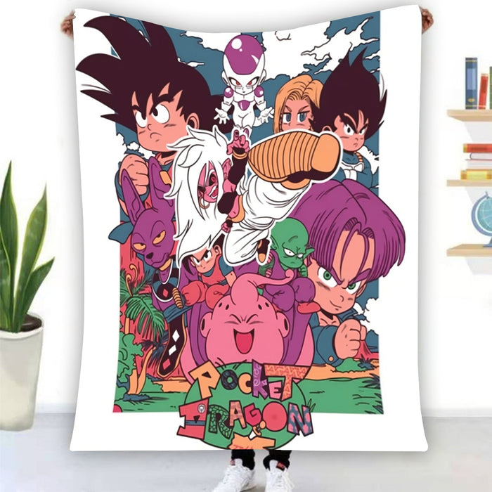 Kid Versions Of Dragon Ball Z Characters Blanket