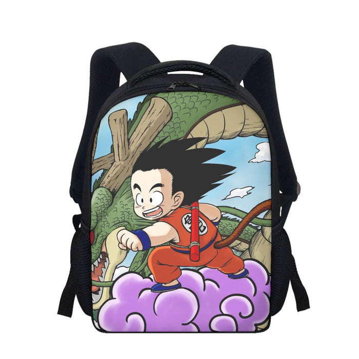 Dragon Ball  Kid Goku Flying With Shenron Backpack