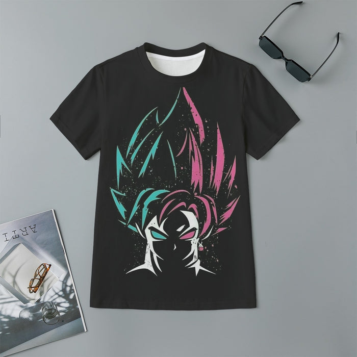 DBZ Goku Super Saiyan God Blue Rose SSGSS Dope Design Kids T-Shirt