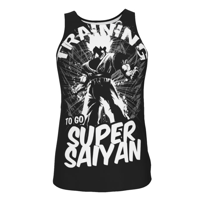 Dragon Ball Z Goku Training To Go Super Saiyan Epic Tank Top