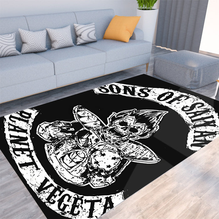 Dragon Ball Z Skeleton Vegeta Scary Super Saiyan Epic Rug