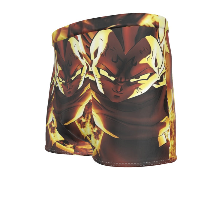 Dragon Ball Z Dope Majin Vegeta Grin Yellow Aura Men's Boxer Briefs