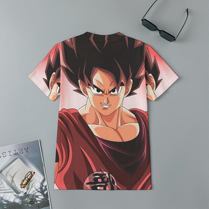 Dragon Ball Super Saiyan Goku Kaioken Epic Red Casual Kids T-Shirt