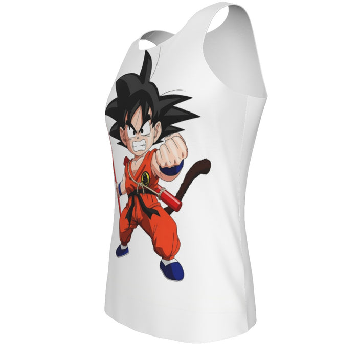 Kid Goku Fighting Dragon Ball Z Tank Top