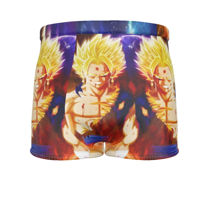 Dragon Ball Z Vegito Super Saiyan Angry Bruised Dope Men's Boxer Briefs