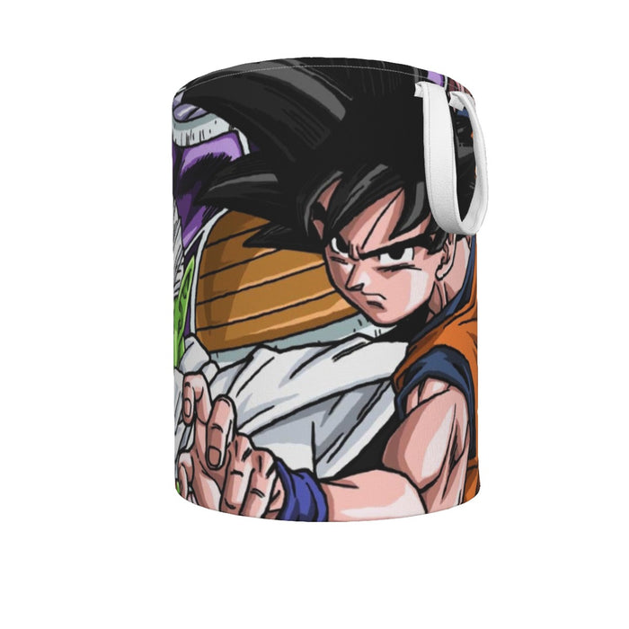 DBZ Goku Fighting Stance Gohan Piccolo Krillin Vegeta Frieza Color Laundry Basket