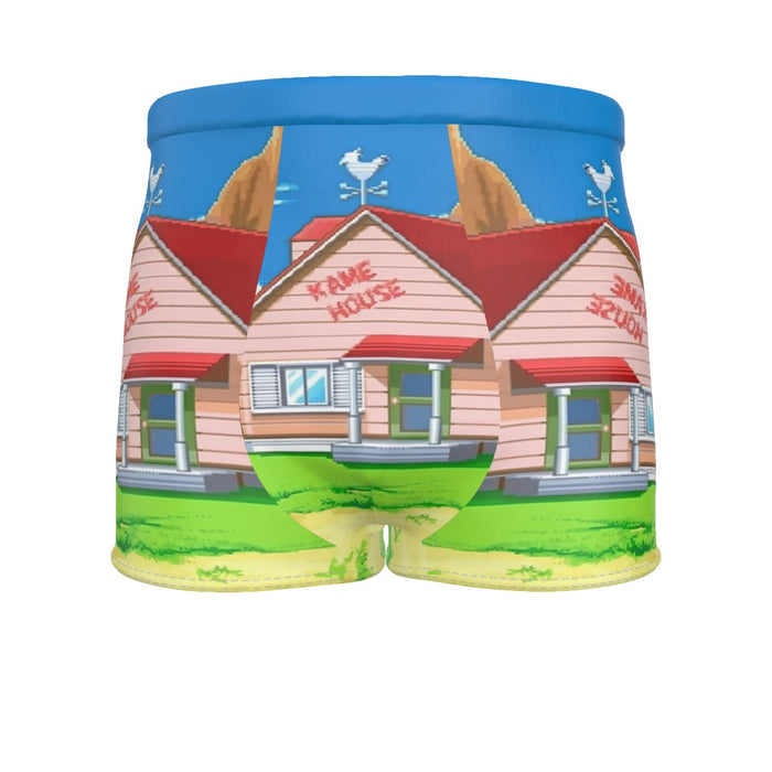 Dragon Ball Master Roshi's Kame House Cartoon Style Men's Boxer Briefs