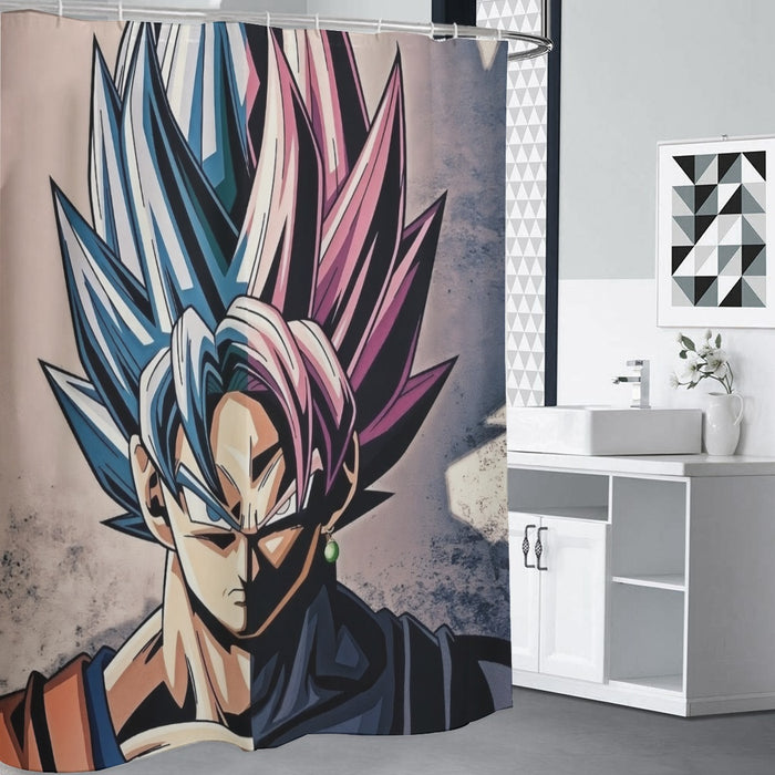 Dragon Ball Super SSGSS Shower Curtain