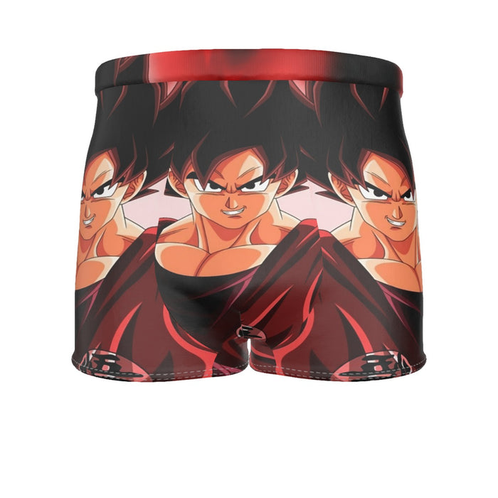 Dragon Ball Super Saiyan Goku Kaioken Epic Red Casual Men's Boxer Briefs